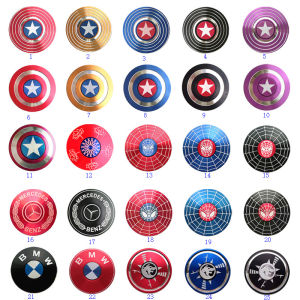 Wholesale Captain America Fidget Spinner Metal Tri Spinners Hand Figet Finger Spiner GyroToys for Anti stress Children Kid Gift