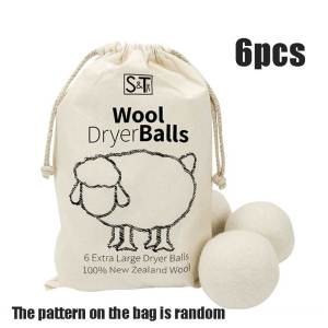 Wool Dryer Balls 6Pcs Clothes Drying Washing Ball Wool Dryer Ball