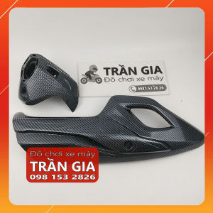 Ốp pô xe Sh nam năm 2017 2018 2019 bản 125i 150i pát chụp che bô Sh Việt 125 150 xi inox carbon - phụ kiện trang trí