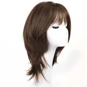 Air bangs female wig long hair locks bone hair can be Qi can be oblique wig