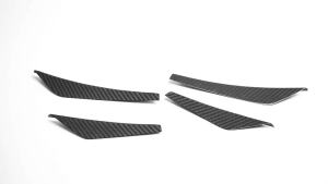 OnlyF U 4Pcs DRY Carbon Fiber Exterior Car Front Bumper Side Fins Canards Panel Cover Trim Accessories For Lexus LC 500 500h 2018-2025 2B5Z7