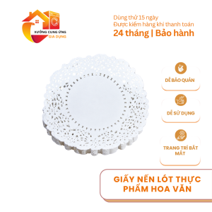 Giấy Nến Lót Thực Phẩm Hoa Văn Trang Trí Trong Bữa Ăn