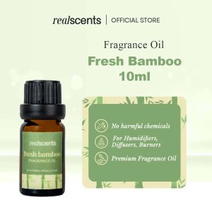 Real Scents Fresh Bamboo Fragrance Oil | Premium Home Fragrance Oil | Long Lasting Scent | For Diffusers & Oil Burners | 10ml