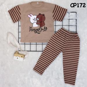 blinqshop Baju tidur anak untuk 1-10 tahun/setelan anak perempuan/setelan anak cewek/stelan anak laki-laki/setean cp full printing motif TONGERLE CP 172