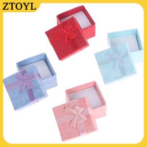 ZTOYL 10 chiếc bộ Hộp quà đựng trang sức Hộp đóng gói bằng giấy đựng vòng cổ khuyên tai nhẫn