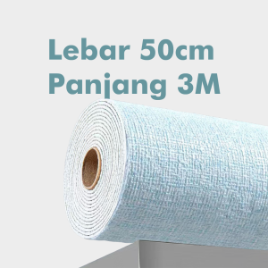 Wallpaper Linen Roll 3D 50x300cm Wallpaper Dinding Kamar Stiker Dinding Kamar Linen Stiker Linen WD1