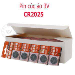 Pin CMOS CR2025 Pin 3V Lithium (1 vỉ = 5 viên) dung lượng 150mah