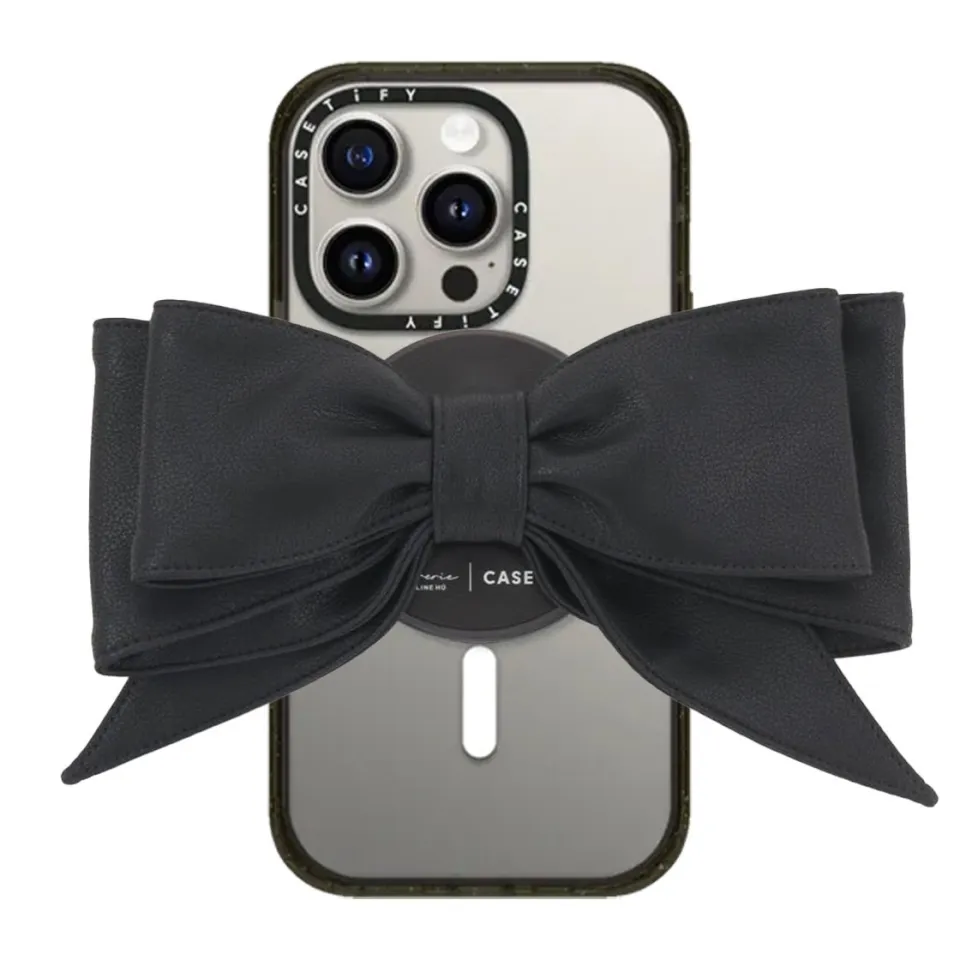 CASETIFY X Reverie by Caroline Hu Bow Grip Stand - Flowers Bow 