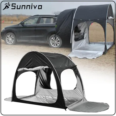 Gazechimp เต็นท์ด้านหลังลำต้นรถผ้าใบตั้งแคมป์เต็นท์ SUV รถ Hatchback Shade เต็นท์รถพ่วงรถตู้สำหรับแบกเป้เดินทางรถพ่วง
