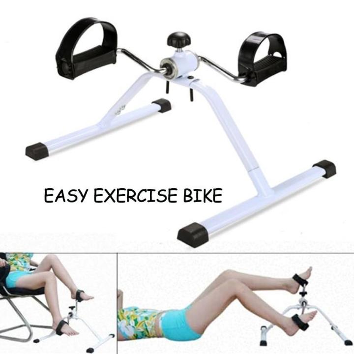Exercise Bike Basic Lightweight Portable Folding Mini Bike Pedal Exerciser  Keimav