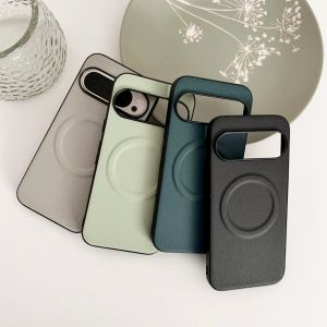 For Google Pixel 10 Pro XL Case Luxury PU Leather Skin Magnetic Wireless Charging Protective Back Cover For Pixel 10 10Pro Shell