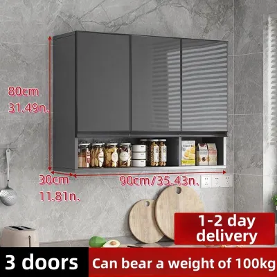 Kolohome Nordic Kitchen Cabinet Hanging Cabinet Wooden Cabinet Overhead Storage Cabinet for Kitchen