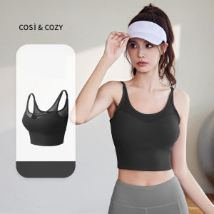 COSI COZY bra olahraga wanita dengan bra belakang jaring salib