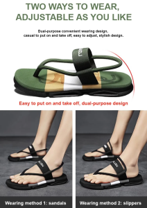 Mens Casual Two-way Beach Sandals Outdoor Shoes
