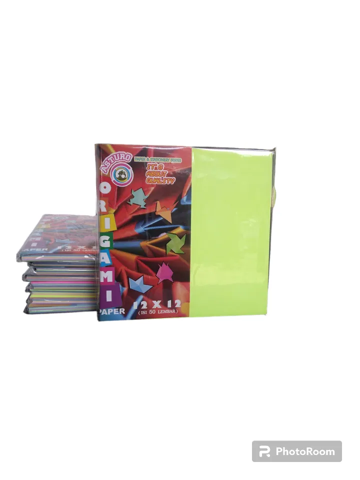 Kertas Lipat Kertas Origami Ukuran 12 x 12 Merk Asturo Merk