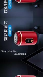 Mini Shaver Digital Display Charging Electric Shaver Washing Compact Travel Portable Shaver Maquina De Cortar Pelo Para Hombres