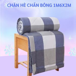 Chăn hè chần bông 2 lớp chất liệu cotton Chăn mền chần gòn Chăn đông Chăn hè cotton poly hàn quốcPhụ kiện giường ngủ