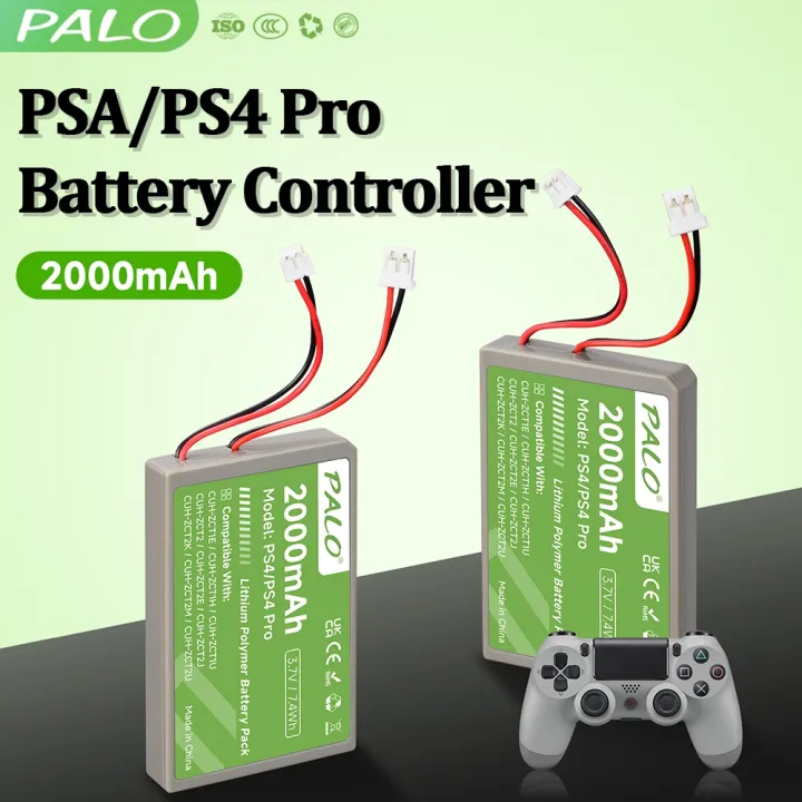 Batteria Di Ricambio LIP1522 2000mAh Per Controller PS4 Slim E Pro, Compatibile Con DualShock 4 CUH-ZCT2/ZCT1, Kit Con Strumenti Inclusi