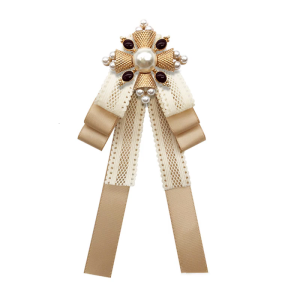 Ngọc trai nhân tạo Tie cho phụ nữ thanh thiếu niên dây buộc có thể điều chỉnh với thanh lịch decors sơ mi trang trọng Bowtie trường tổ chức sự kiện khăn choàng cổ