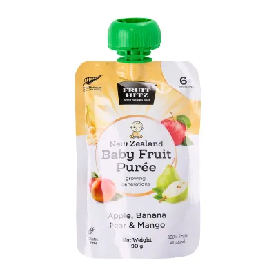 Fruit Hitz Baby Fruit Puree - Apple Banana Pear & Mango
