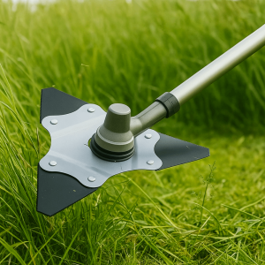 【Ready Stock】Dual-use Lawn Mower Blades Manganese Steel Triangular Shape Quenched Triangular Blades Replacement Blades Serrated Edge Serrated Blades Lawn Mowing