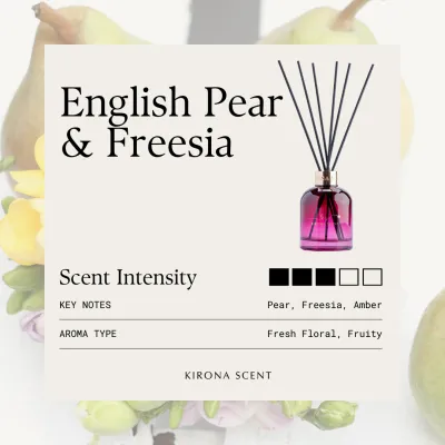 [KIRONA SCENT] Posh Pink Reed Diffuser 120ml | Aromatherapy Home & Office Decor Fragrance Gifts