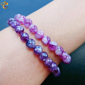 Graduation Grade Purple Emerald Bracelet