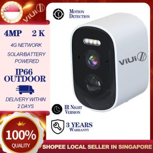 SolarCam 4K Outdoor Security Camera with IP66 Waterproof &amp Night Vision - Wireless Battery/Solar Powered CCTV for 24/7 Motion Detection &amp Real-Time Alerts