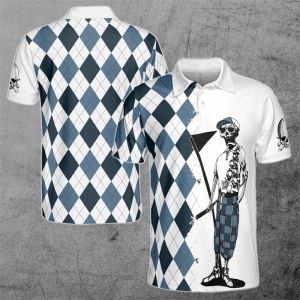 Fashionable New Casual Sports Mens 3D Fun Golf Pattern Printing Polo Shirt Short Sleeved Top Summer New Item Breathable Quick Dry Pullover