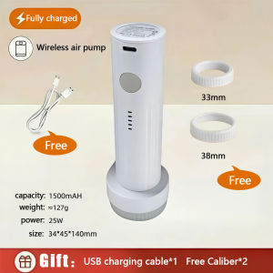 Wireless Electric Vacuum Pump Rechargeable Air Pump Mini Vacuum Bag Suction Pump Travel Applicable to all countries
