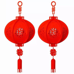 [CNY 2025] 2025 New Year Lantern Decoration Non-woven Lantern Felt Product Three-dimensional Blessing Character Blessing Character Lantern Pendant (In stock)