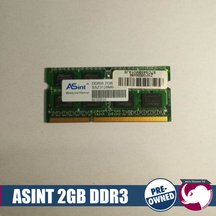 ASInt 2GB DDR3 Laptop RAM | Lazada PH