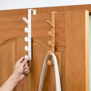 ( MY ACC ) Gantungan Baju Belakang Pintu 5 Kait Tanpa Paku | Hanger Serbaguna Baju Tas Topi