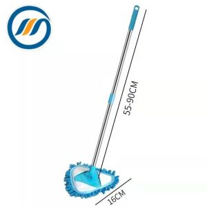 GM.Onhand! Rotatable 180°Adjustable Triangle Cleaning Mop Royal Blue