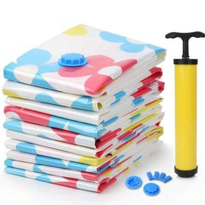 SHOPP INN 11pcs/set Vacuum Compressed Storage Bag with Hand Pump