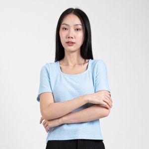 Forest Ladies Square Neck Knit Top Women Top | Baju Perempuan - 822358