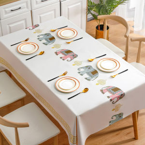 ใหม่ราคาถูก ผ้าปูโต๊ะเกรดดี ผ้าปูโต๊ะแบบหนา PVC กันน้ำ กันน้ำมัน ลายน่ารัก เรียบง่าย ทนทาน ทำความสะอาดง่าย Dailylife