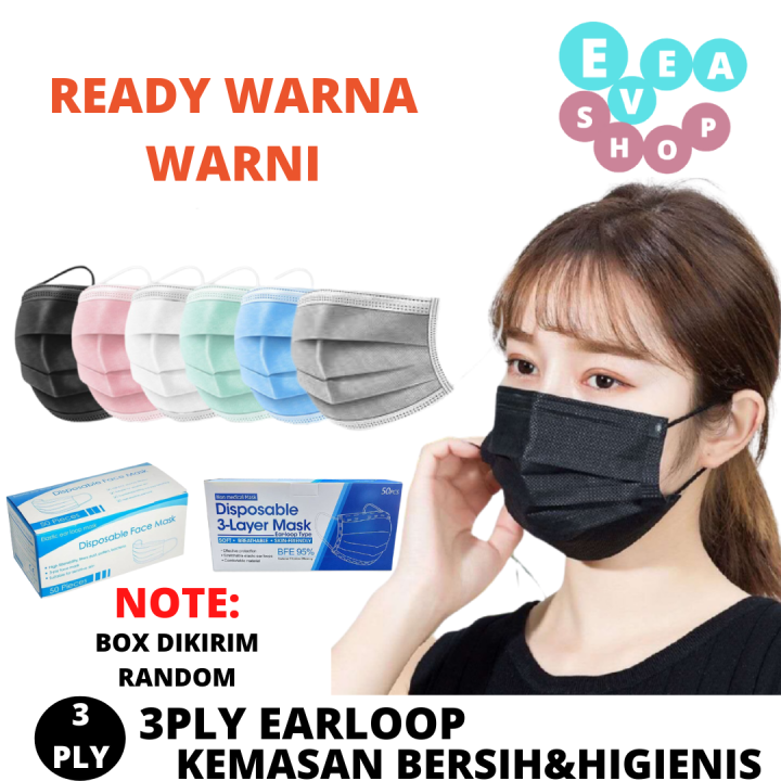 MASKER 3PLY ISI 50PCS DISPOSABLE FACE MASK / MASKER 3PLY ISI 50PCS ...