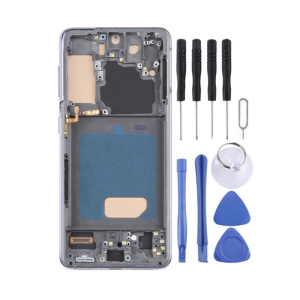 Complete Display Assembly Drop Defense Shockproof Touches Screens Assembly Cracks Screens Replacement for S21 G991