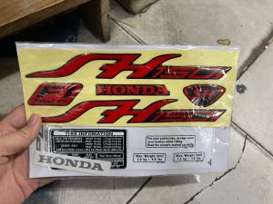 Bộ full tem SH 150i màu đỏ ( tem chữ và thông số)