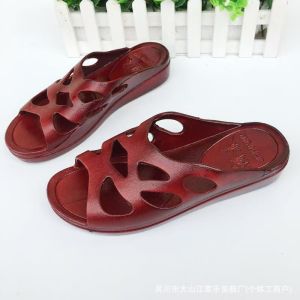 Free Shipping New Summer Styles For Middle-Aged And Elderly Women: Comfortable Non-Slip And Soft-Soled Slippers For Indoor Wear