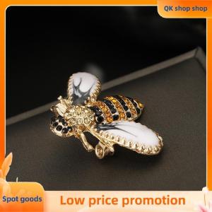✨QK shop✨ Fashion Metal Insect Bee Rhinesotne Brooches For Women Clothing Coat Jewelry Accessries Gift
