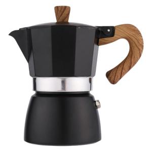 Aluminum Alloy 6 Cup Pot Stovetop Espresso Coffee Maker Machine Cuban Coffee Brewing Tool for Home and Office Use