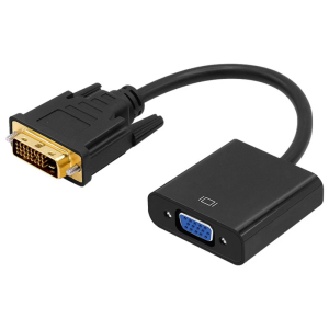 1080p DVI-D to VGA Adapter DVI D24+1Pin Male to VGA Female Active Converter for PC Laptop TVs Monitors 1080p Support