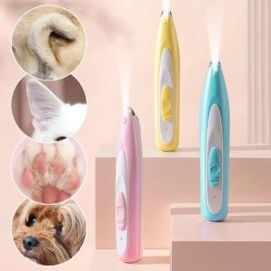 FAPKYL Không dây Tông Đơ Cắt chân cho thú cưng Màn hình LED Di động Máy cạo lông chân mèo Tẩy lông chân Với bàn chải Tông đơ điện cho thú cưng Bộ dụng cụ chải lông cho thú cưng