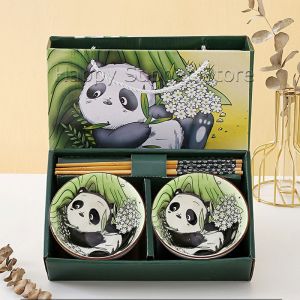 ชุดถ้วย 4.5 นิ้วเซรามิค และตะเกียบสไตล์ญี่ปุ่น พร้อมพิมพ์สี ชามเซรามิก ชุดชาม+ตะเกียบ พร้อมกล่อง