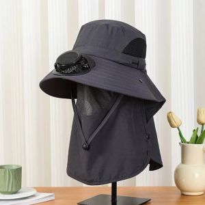 หมวกพัดลมโซล่า ครีมกันแดดของผู้ชาย หน้ากากถอดออกได้ ทนต่อรังสีอัลตราไวโอเลต 99% หมวกมีพัดลม หมวกกันแดดมีพัดลม หมวกติดพัดลม หมวกกันแดดโซล่าเซล หมวกพัดลมโซล่าเซลล์ หมวกกันแดดติดพัดลม หมวกพัดลมพลังงานแสงอาทิตย์ หมวกกันแดดพร้อมพัดลม solar fan hat