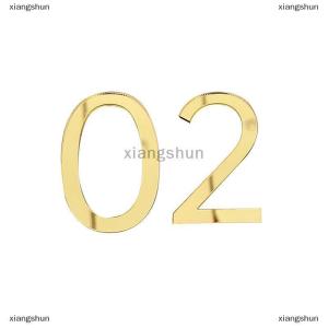 [COD] xiangshun 3D Self Adhesive Modern Door Number 0-9 Plaque House Number Door Plate Number Hotel Door Mailbox Address Digits Sticker Sign