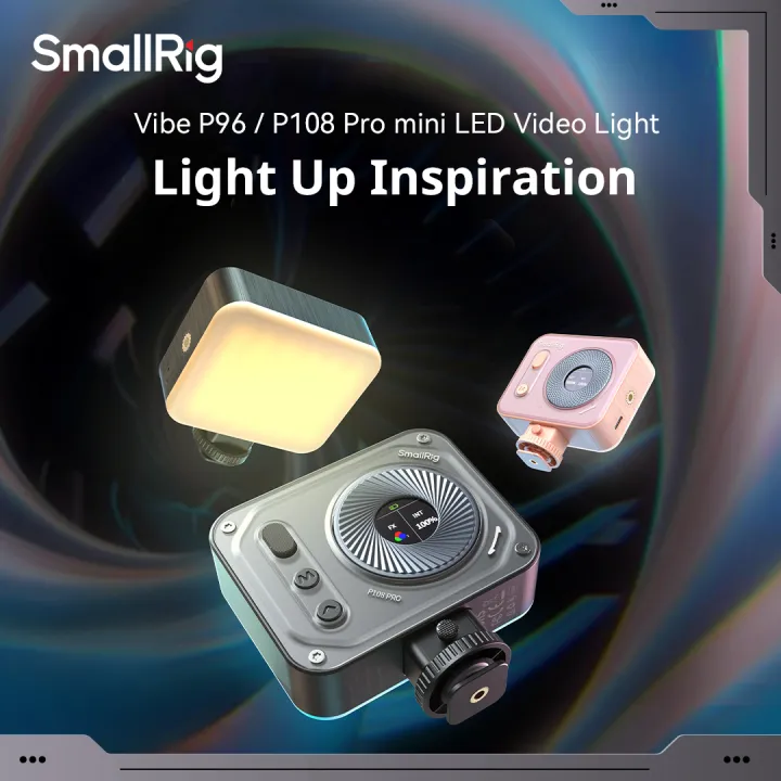SmallRig TOFU Light RGB LED Portable Video Light 1140Lux CRI 95+ LCD Color Display Screen 12 FX lighting Effects Fill light for Vlogging Creative Photography