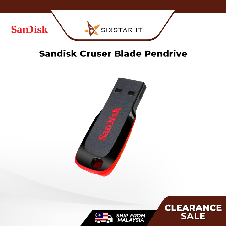 Sandisk Cruzer Blade Usb Flash Pendrive 8gb16gb32gb64gb128gb Lazada 0838